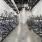 Large room with racks for storing bikes